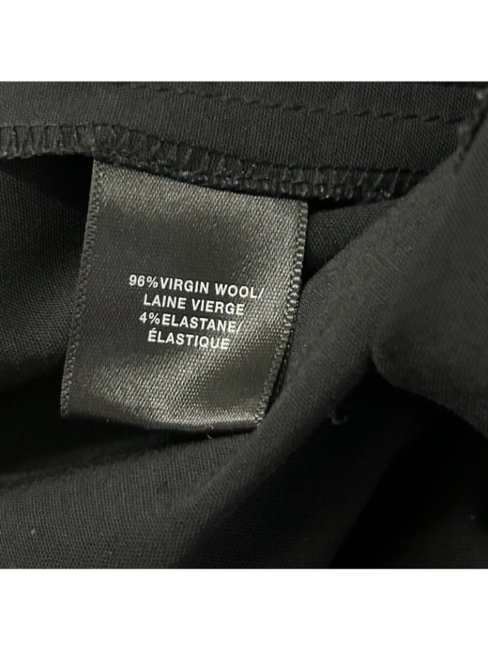 LAFAYETTE 148 NY 'Menswear' Virgin Wool Dress Pants Trousers Women’s 12 Black - Picture 11 of 16